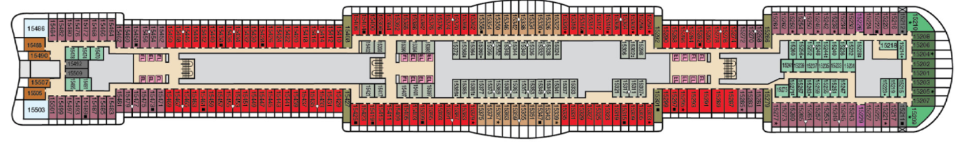 Carnival Cruises Carnival Celebration Deck Plans Deck 15.png